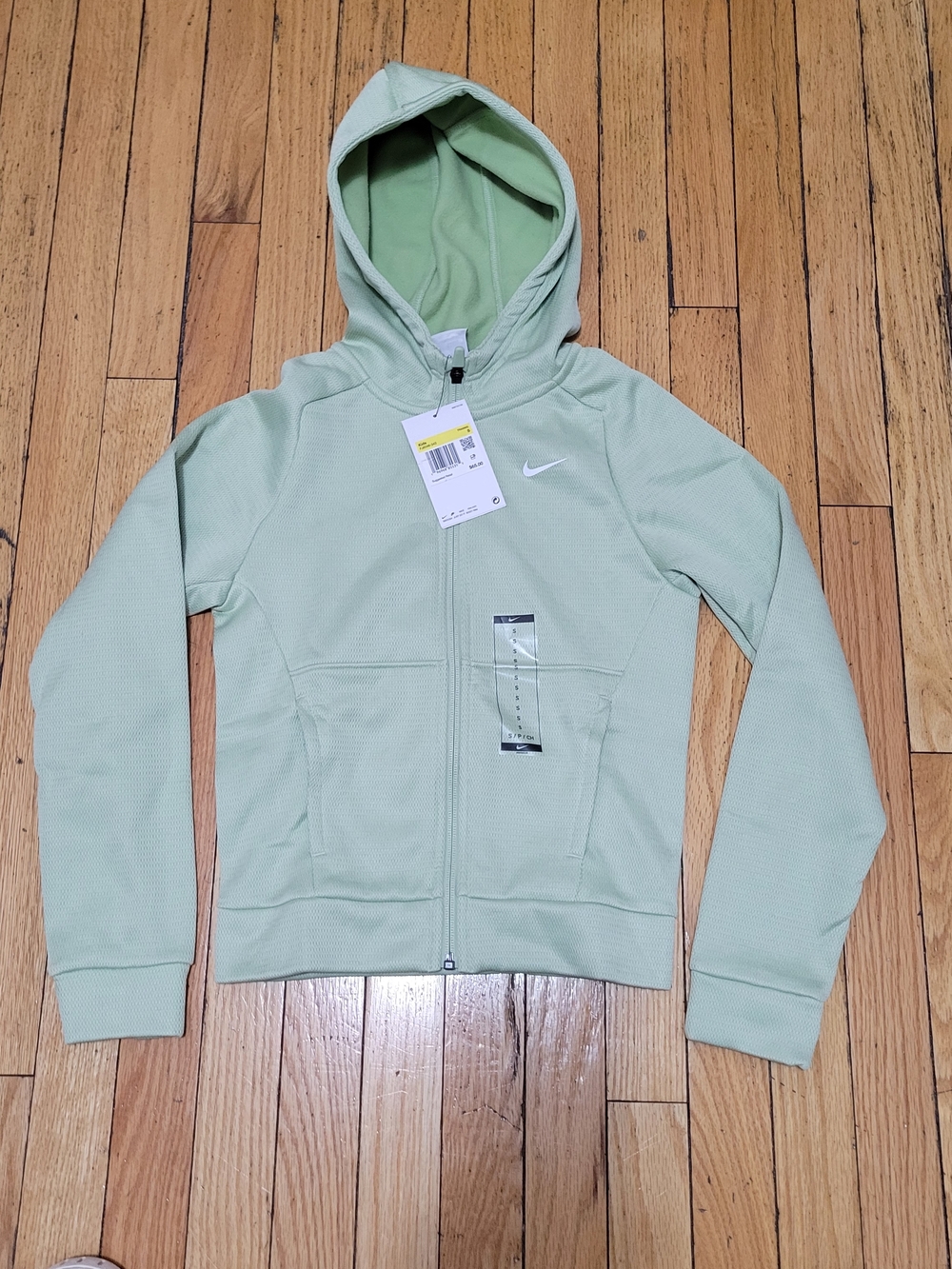 Nike Girls' Mint Green Full-Zip Hooded Jacket